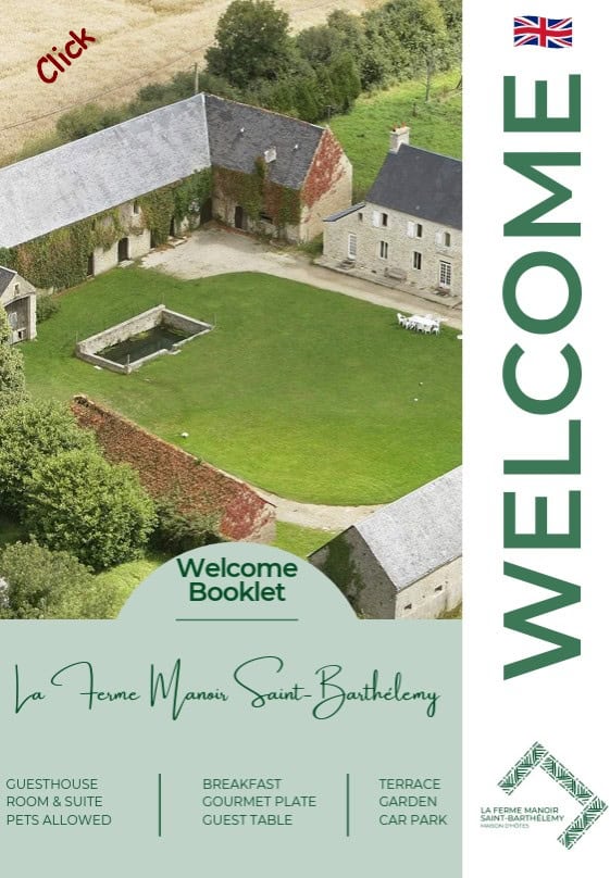Bienvenue à La Ferme Manoir Saint-Barthélemy, un hôtel de charme avec piscine.